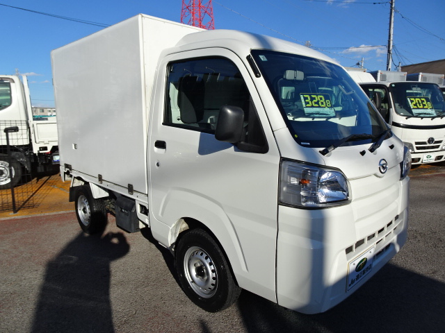 ハイゼット トラック冷凍車 中古車-7℃設定デンソー製冷凍機　ハイルーフ　AT　強化サス　サイドドア　キーレス　FRP製荷箱ホワイト