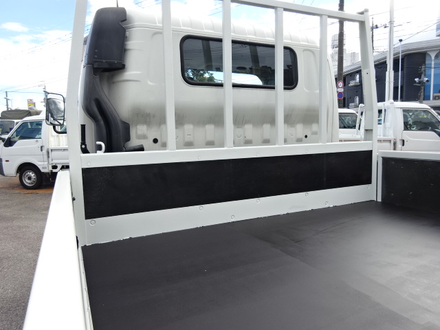 デュトロ 平ボディゲート3.5t積載ワイドセミロング 600Kg垂直ゲート FJロー 4.0Dターボ  6F 新品鉄板床  売約済ホワイト
